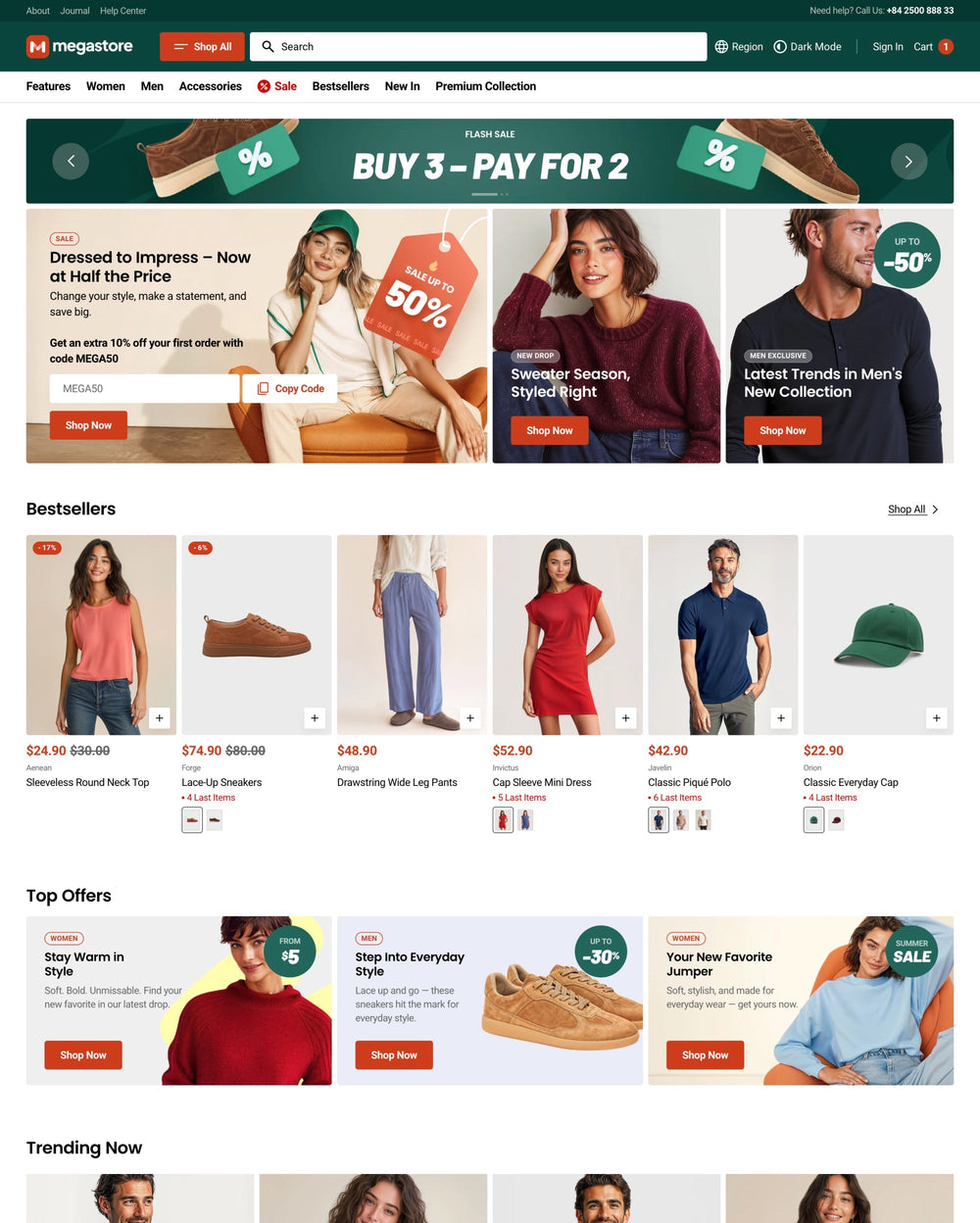 Preview of Megastore theme